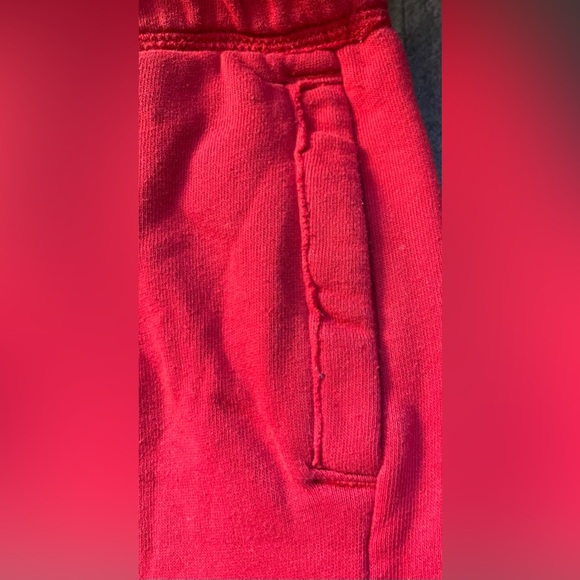 Abercrombie Kids Red Fleece Lined Sweatpants - Size 13/14 - Picture 6 of 9